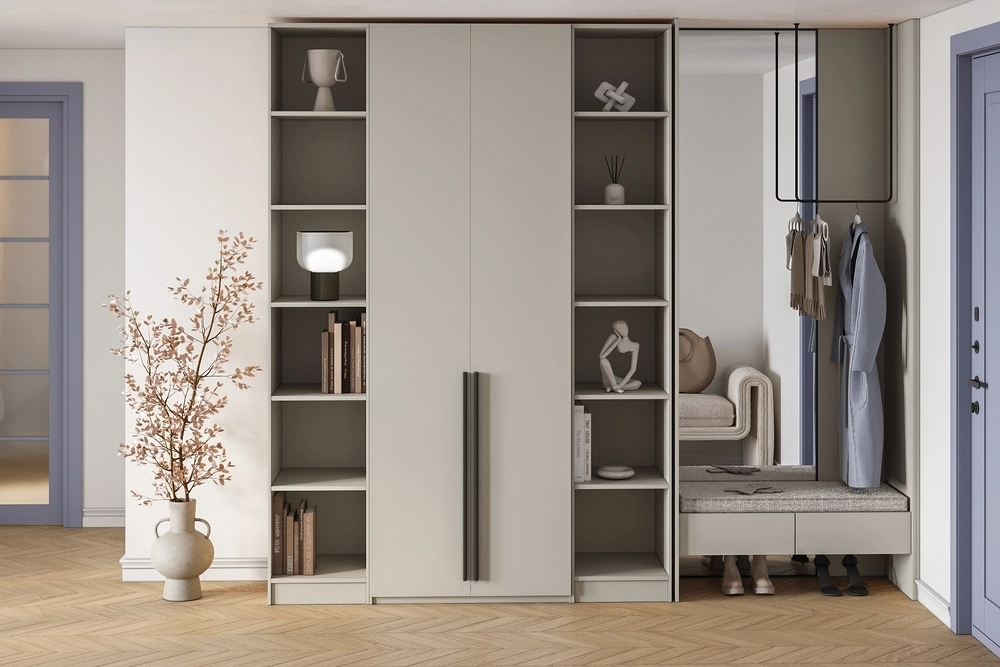 Шкаф распашной Хейсон-24 Кашемир Черный - фото 1