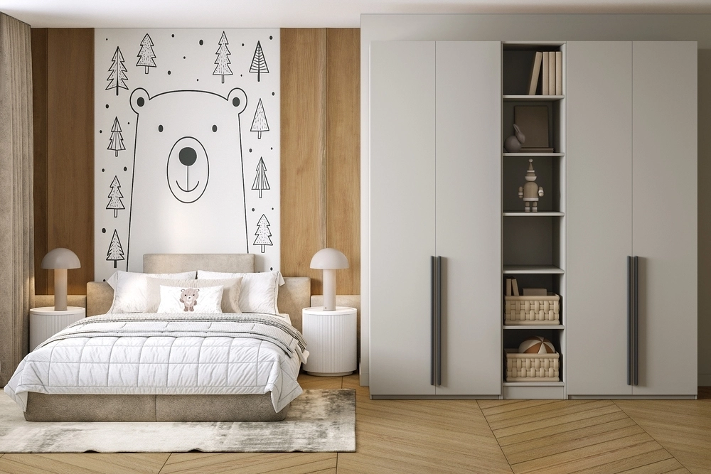 Шкаф распашной Хейсон-17 Кашемир Черный - фото 1