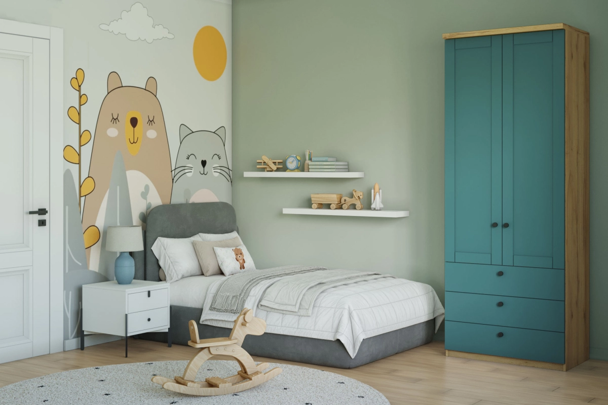 Шкаф распашной София РАХ-11 МДФ Аквамарин - фото 1