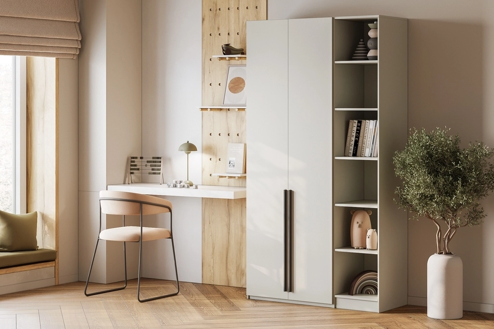 Шкаф распашной Хейсон-23 Кашемир Черный - фото 1