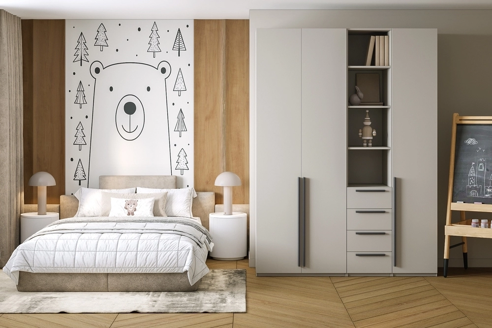 Шкаф распашной Хейсон-20 Кашемир Черный - фото 1