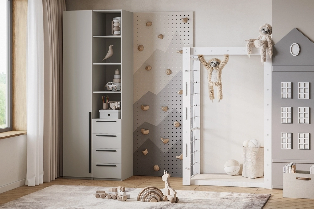 Шкаф распашной Хейсон-26 Кашемир Черный - фото 1