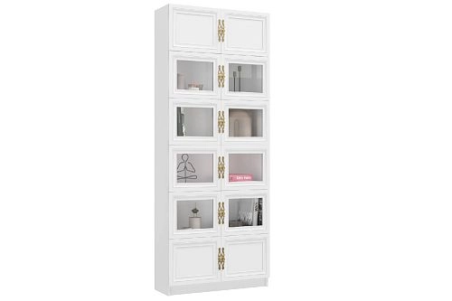 Книжный шкаф Карлос-052 Белый - фото 1