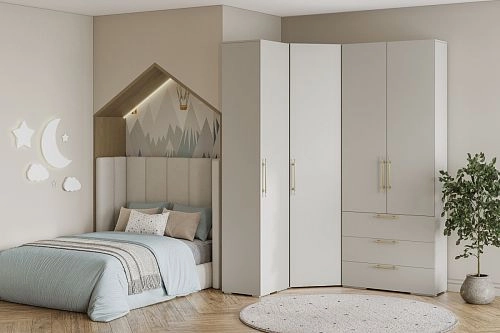 Шкаф угловой Мори-Хелена-13 Кашемир - фото 1