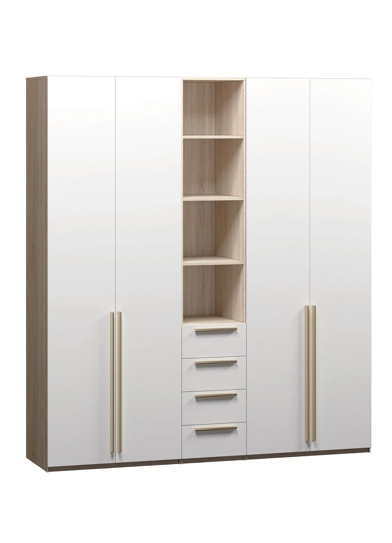 Шкаф распашной Хейсон-21 Белый Дуб Сонома - фото 3