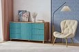 Комод Марвин 33 фрезеровка 3 Аквамарин