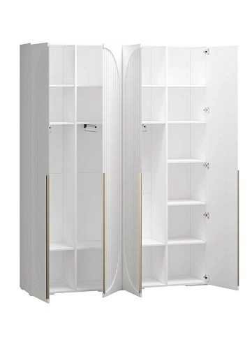 Шкаф распашной Брей-2 Белый - фото 3