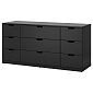 Комод Генри-18 МДФ Черный