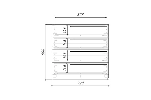 Комод Лорена Пакс-4 Черный - фото 5