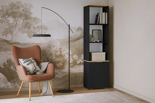 Стеллаж Салерно 1 Черный - фото 1