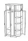 Шкаф распашной Лофт-2