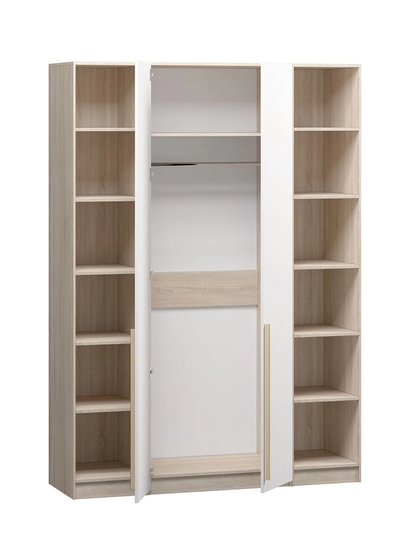 Шкаф распашной Хейсон-24 Белый Дуб Сонома - фото 4