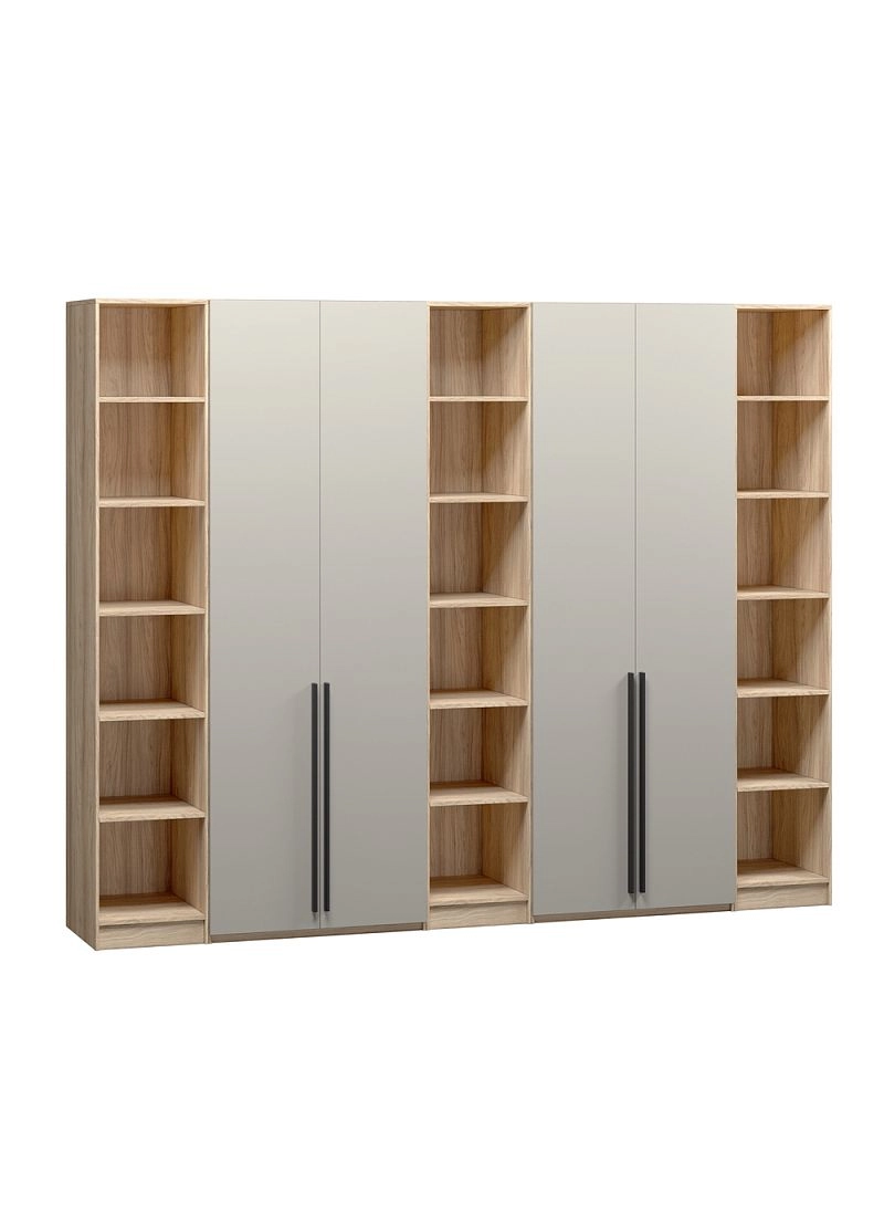 Шкаф распашной Хейсон-11 Кашемир Блэквуд Ячменный - фото 3