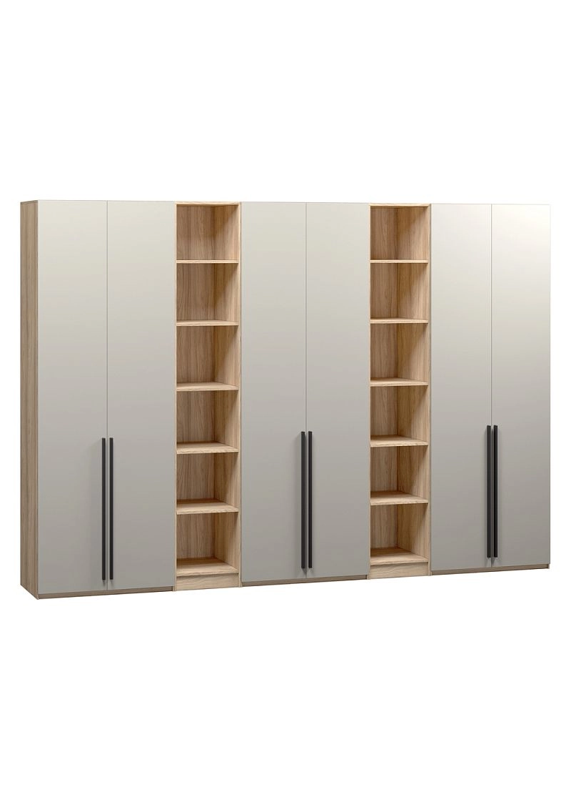 Шкаф распашной Хейсон-18 Кашемир Блэквуд Ячменный - фото 3