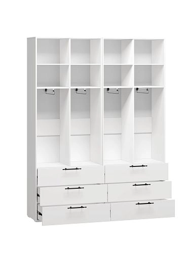 Шкаф распашной Мори-Хелена-9 Белый - фото 2