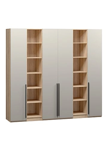 Шкаф распашной Хейсон-13 Кашемир Блэквуд Ячменный - фото 3