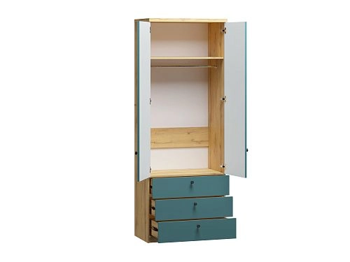 Шкаф распашной София РАХ-11 МДФ Аквамарин - фото 4