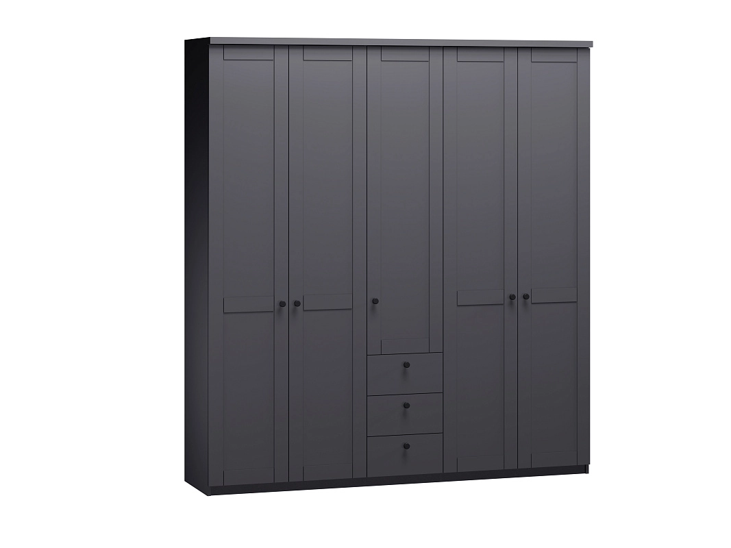 Шкаф распашной София РАХ-13 МДФ Графит - фото 2