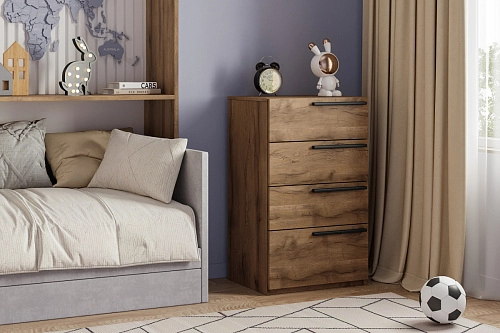 Комод Лорена Пакс-2 Дуб Табачный - фото 1