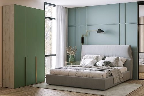 Шкаф распашной Лоренсе-3 Шарли Green - фото 1