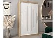 Шкаф-купе Валмиера-2 NEW Дуб сонома/Белый