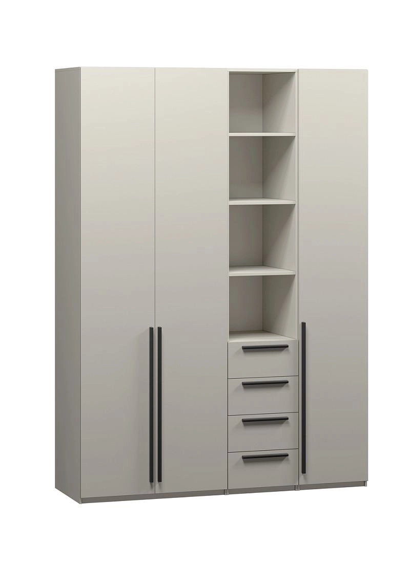 Шкаф распашной Хейсон-20 Кашемир Черный - фото 3