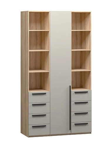 Шкаф распашной Хейсон-28 Кашемир Блэквуд Ячменный - фото 3