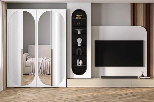 Шкаф распашной Брей-2.1 Белый - фото 1