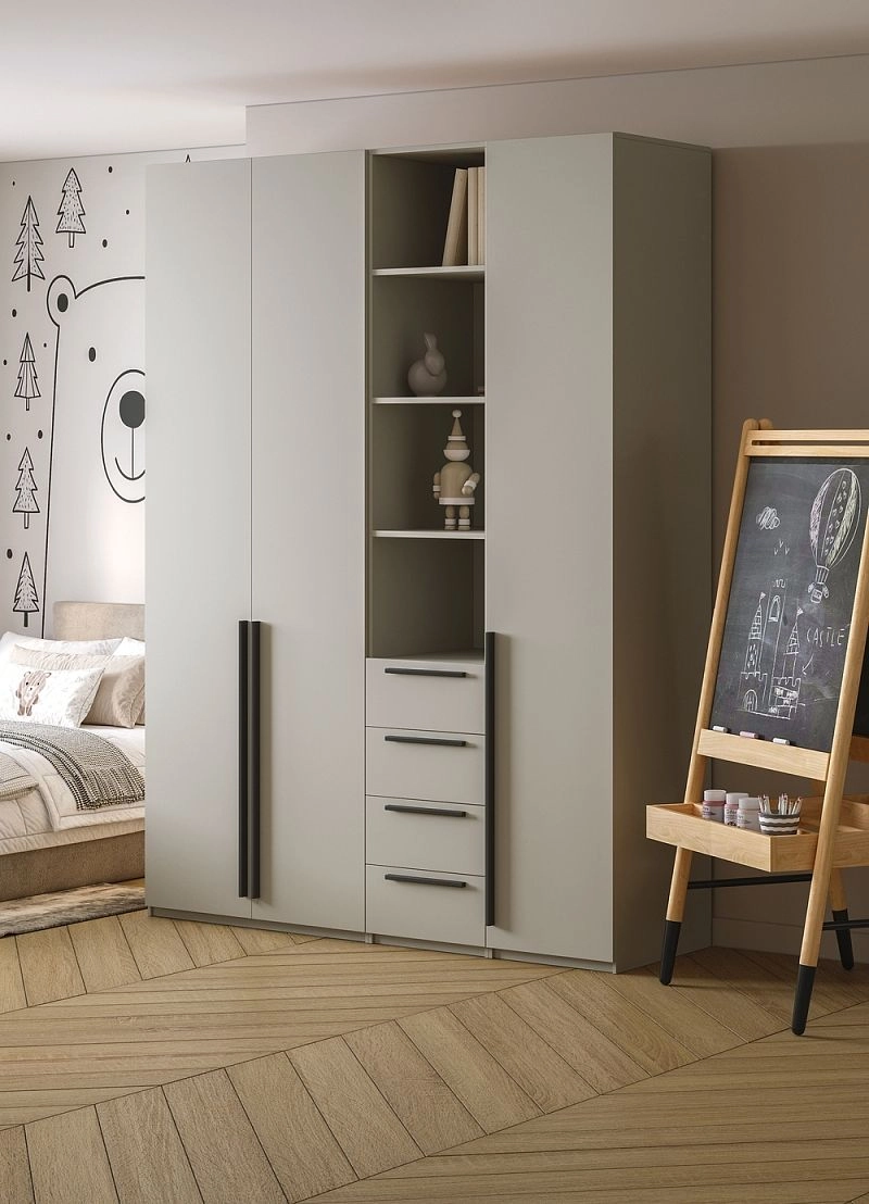 Шкаф распашной Хейсон-20 Кашемир Черный - фото 2