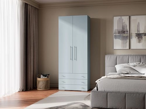 Шкаф распашной Калифорния-Стиль-4 Сумеречный Голубой - фото 1