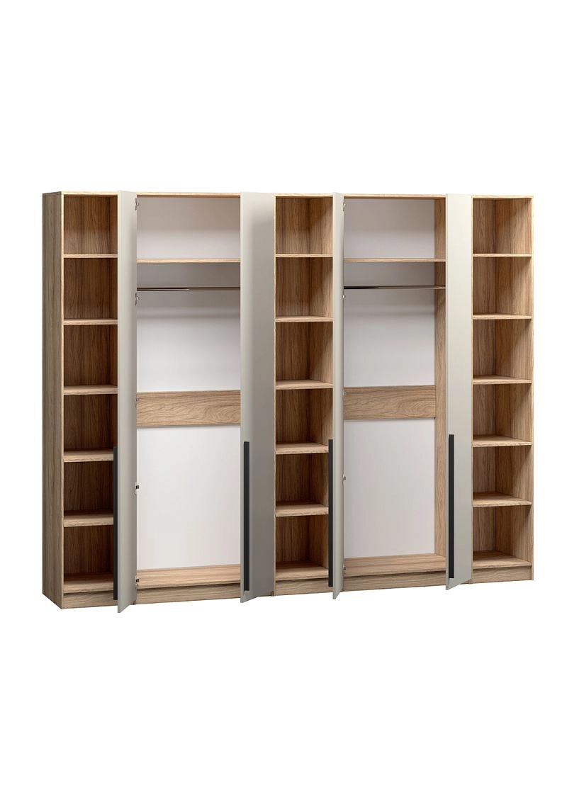 Шкаф распашной Хейсон-11 Кашемир Блэквуд Ячменный - фото 4