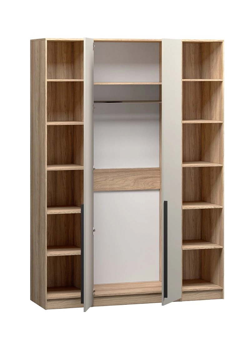 Шкаф распашной Хейсон-24 Кашемир Блэквуд Ячменный - фото 4