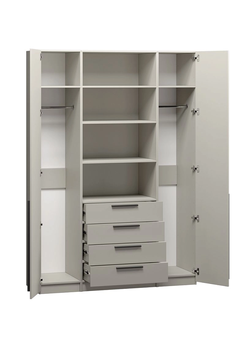 Шкаф распашной Хейсон-6 Кашемир Черный - фото 4