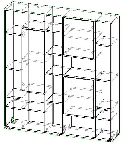 Стеллаж Куб-2 Кашемир Венге МДФ - фото 2