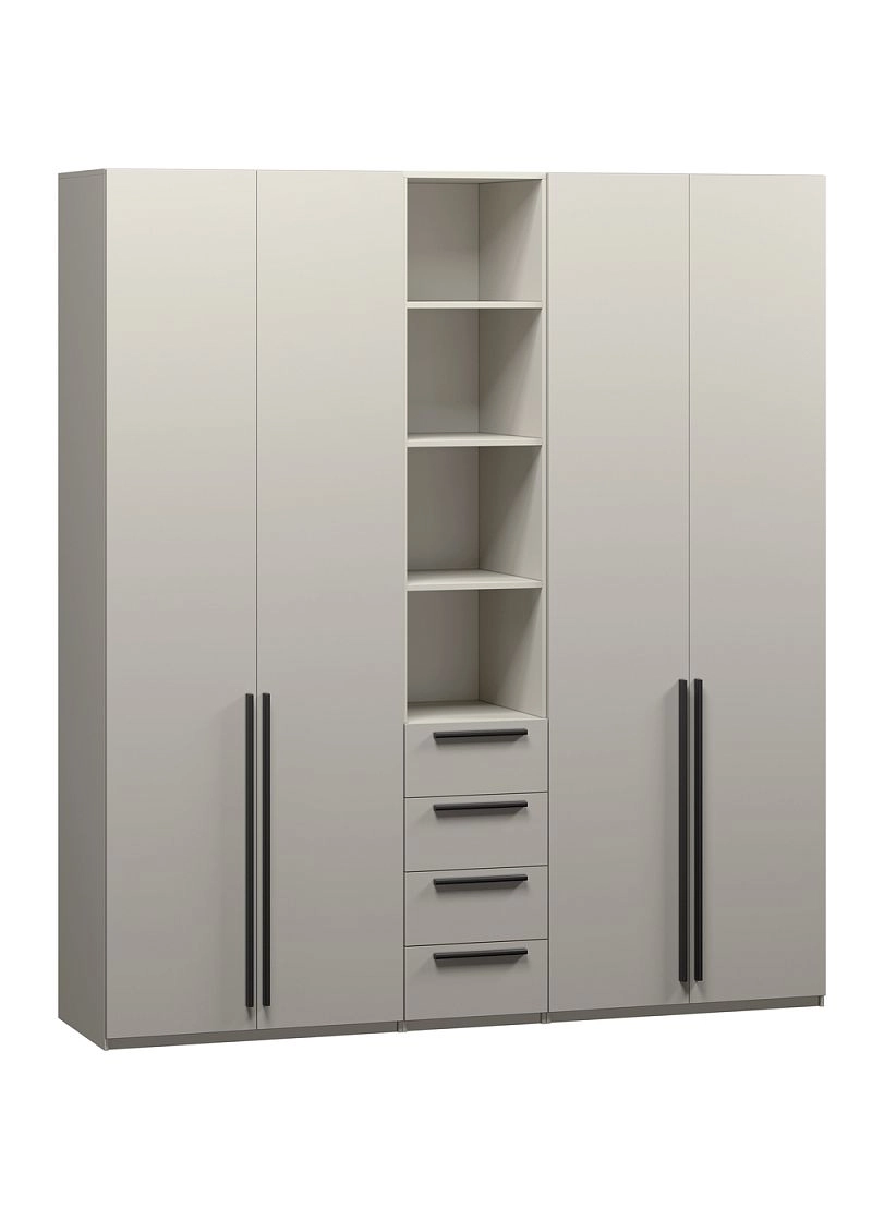 Шкаф распашной Хейсон-21 Кашемир Черный - фото 3