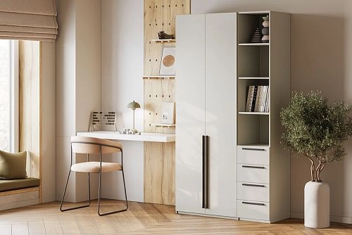 Шкаф распашной Хейсон-22 Кашемир Черный - фото 1