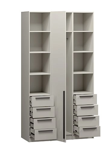 Шкаф распашной Хейсон-28 Кашемир Черный - фото 4