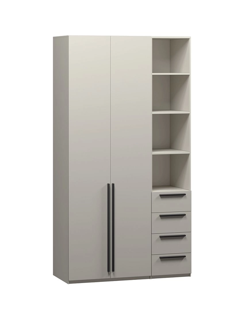 Шкаф распашной Хейсон-22 Кашемир Черный - фото 3