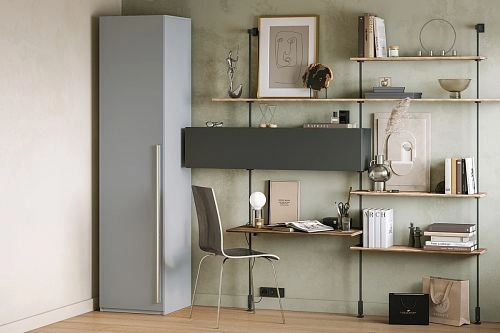 Шкаф распашной Лорена Бест-1 Серый Камень - фото 1