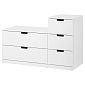 Комод Генри-9 МДФ Белый