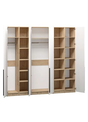 Шкаф распашной Хейсон-13 Белый Дуб Золотистый - фото 4