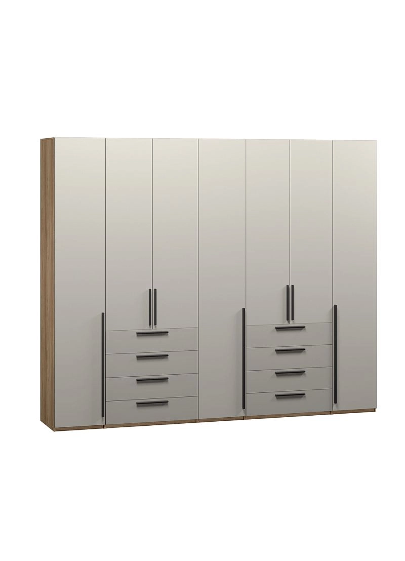 Шкаф распашной Хейсон-2 Кашемир Блэквуд Ячменный - фото 3