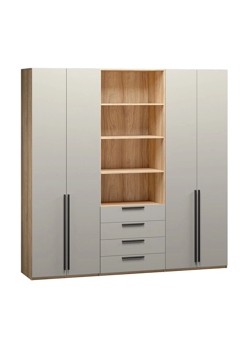 Шкаф распашной Хейсон-9 Кашемир Блэквуд Ячменный - фото 3