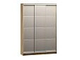 Шкаф-купе Борнео-3.2 Дуб Золотистый/Серебро