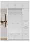 Прихожая Ольга-8 с антресолями Белый
