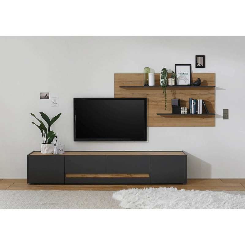 Стенка Анси-8 Антрацит - фото 2