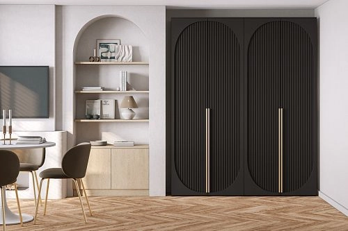 Шкаф распашной Брей-2 Чёрный - фото 1