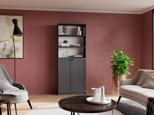 Стеллаж Билли Стольмин 23 Графит - фото 1