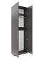 Шкаф распашной Калифорния-2 с антресолью Графит