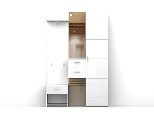 Прихожая Белая роза-3 МДФ - фото 1